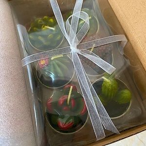 Mini succulent candle set - set of 6